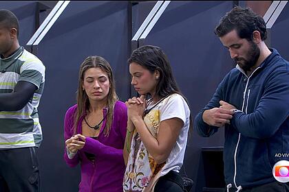 Davi, Beatriz, Alane, Matteus de cabeça baixa na Prova do Líder do BBB 24