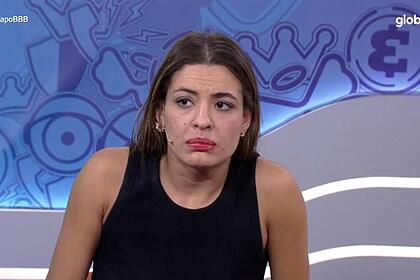 Beatriz durante participação no programa Bate-Papo BBB