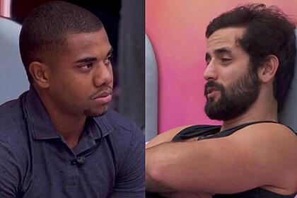 Davi e Matteus em uma montagem no BBB 24