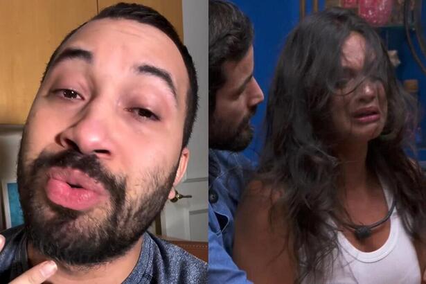 Gil do Vigor e surto Alane no BBB 24 em uma montagem