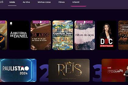 Nova interface do PlayPlus
