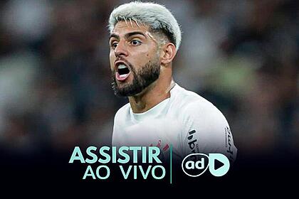 Yuri Alberto na arte onde assistir ao jogo Juventude x Corinthians, pelo Brasileirão