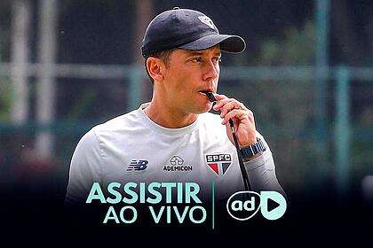 Thiago Carpini na arte onde assistir ao jogo São Paulo x Cobresal, pela Libertadores