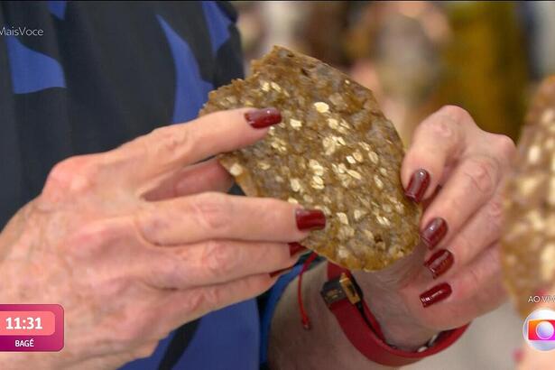 Ana Maria Braga come Cookies de Aveia no Mais Você