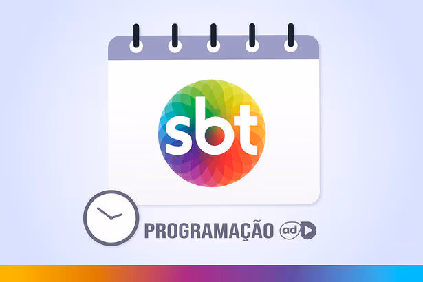 Arte de divulgação da programação do SBT