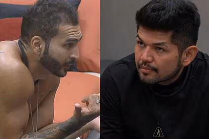 Brenno e hideo em uma montagem na a grande conquista