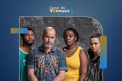 Atores de Justiça 2 na capa da Coluna do Vannucci ao Vivo