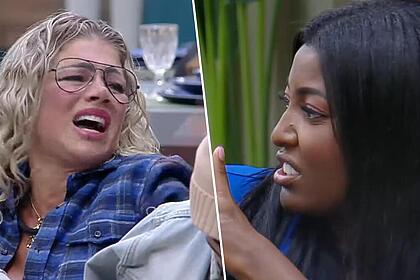 Edlaine e cátia em montagem na treta de a grande conquista