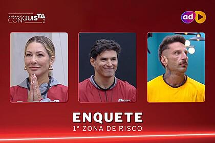 Baronesa, bruno cardoso e guipa na arte da enquete da 1ª zona de risco da mansão do a grande conquista 2
