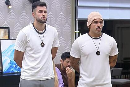 Kaio e hadad delegando as atividades na mansão de a grande conquista