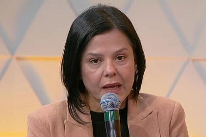 Luciana Andrade durante entrevista ao Tá na Hora