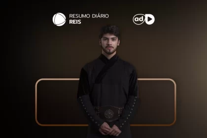 Roboão na arte do resumo de Reis na Record