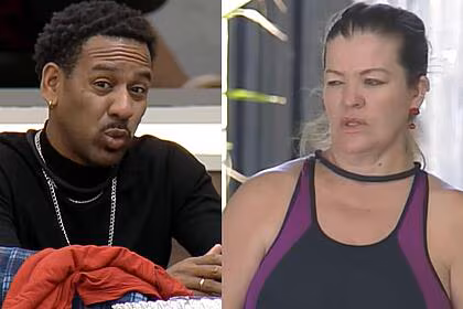 Vinigram e dona geni em uma montagem na a grande conquista