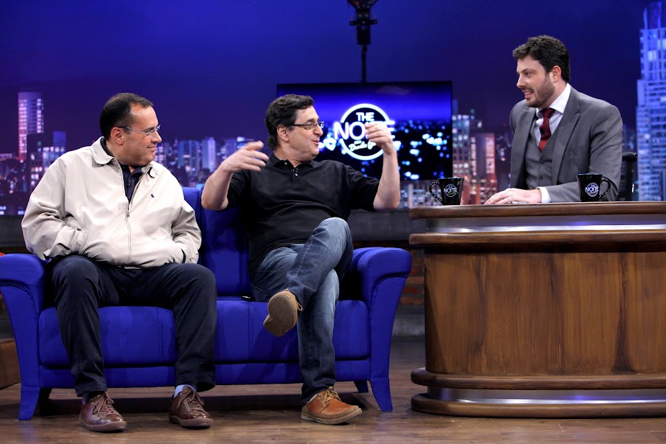 Antero Greco e Paulo Soares com Danilo Gentili 