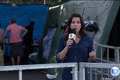 Ana Paula Araújo apresenta Bom Dia Brasil direto de Porto Alegre