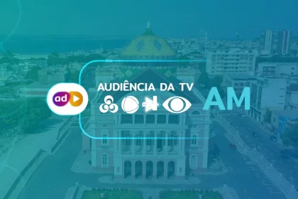 Arte com os dados consolidados de audiência da TV da Rede Amazônica/TV Globo, Record TV Manaus, TV Norte Amazonas/SBT e Band Amazonas