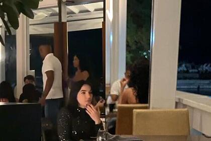 Davi chega no restaurante com blogueira em Salvador