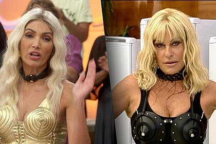 Patrícia Poeta e Ana Maria Braga vestidas de Madonna