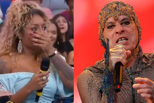 Cariúcha e Ney Matogrosso em uma montagem