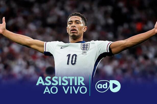 Bellingham na arte onde assistir ao jogo Dinamarca x Inglaterra, pela Eurocopa