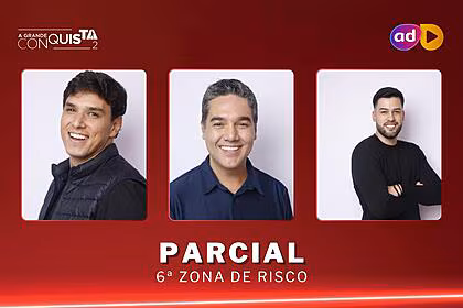 Bruno cardoso, fernando sampaio e kaio perroni na arte da enquete do a grande conquista 2