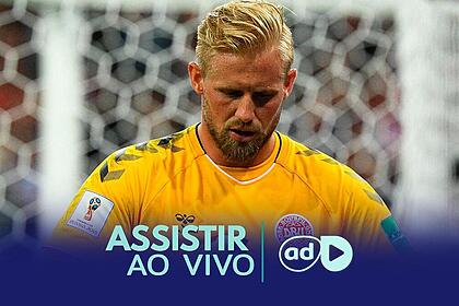 na arte onde assistir Schmeichel ao jogo Eslovênia x Dinamarca, pela Eurocopa