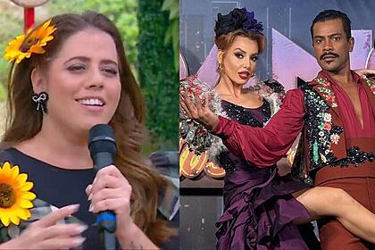 Tati Machado, Samuel de Assis e Larissa em uma montagem