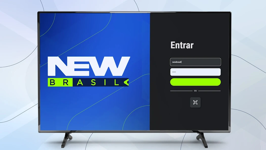 Tela de login do New Brasil Plus