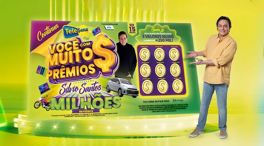 Bilhete da Tele Sena de Pais de 2024