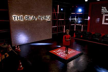 Cenário do reality show Tha Real State Brasil na RedeTV!