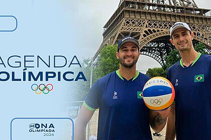 André e George, do Vôlei de Praia, na agenda do dia na Olimpíada