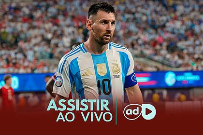 Messi na arte onde assistir ao jogo Argentina x Colômbia, pela Copa América