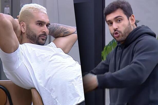 Brenno e Hadad em trecho de discussão na A Grande Conquista