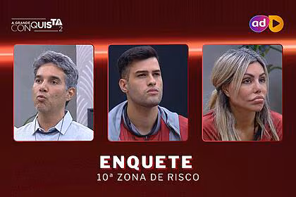 Fernando, kaio e lizi na arte da enquete da 10ª zona de risco do a grande conquista
