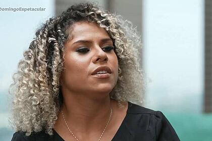 Kevelin gomes em trecho da entrevista ao domingo espetacular