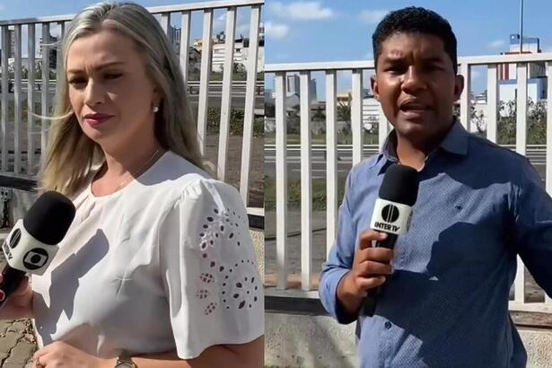Monique Teixeira e Josué Amador em uma montagem na InterTV RJ