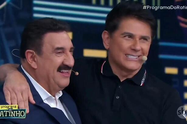 Ratinho e Cesar Filho em trecho do Programa do Ratinho