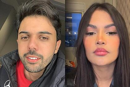 Montagem com Jhonatan Ricarte em uma selfie no carro ao lado de Flay que está em sua casa