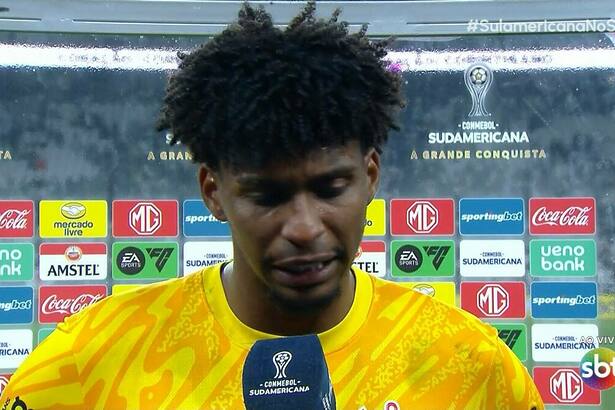 Hugo Souza, goleiro do Corinthians, em trecho da entrevista pós-jogo