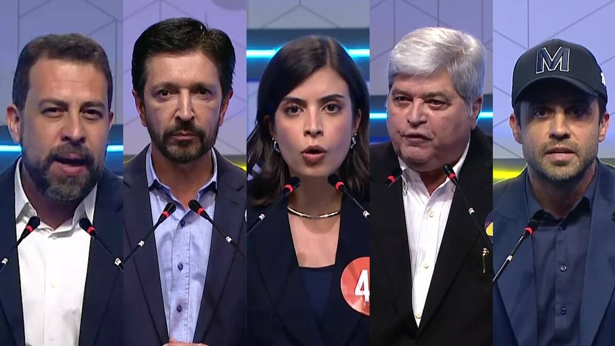 Candidatos a prefeitura de São Paulo no Debate da TV Gazeta