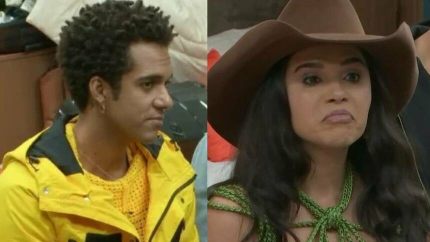 D' Black e Gizelly Bicalho em uma montagem no Paiol de A Fazenda