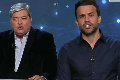 Datena e Marçal em uma montagem