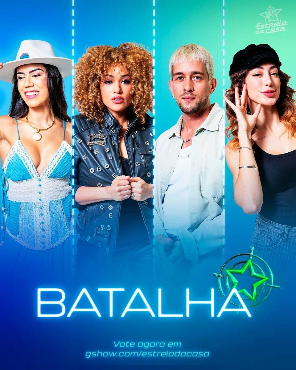 Leidy Murilho, Matheus Torres e Nicole Louise na arte da 'Super Batalha' no Estrela da Casa