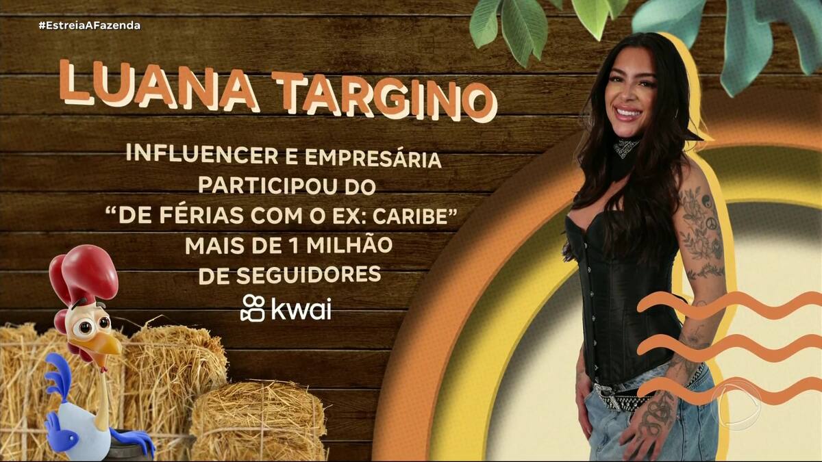 Luana Targino em A Fazenda 16