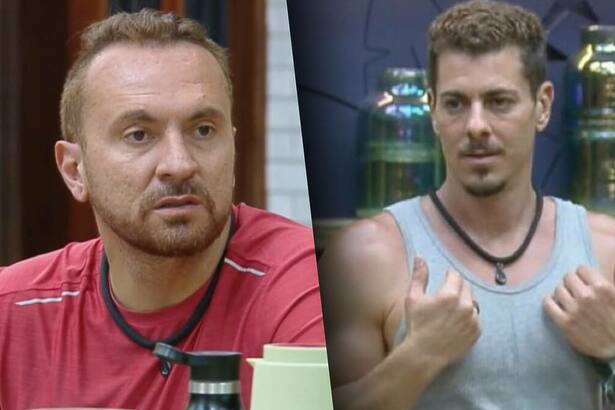 Zé Love e Sacha Bali em uma montagem na A Fazenda