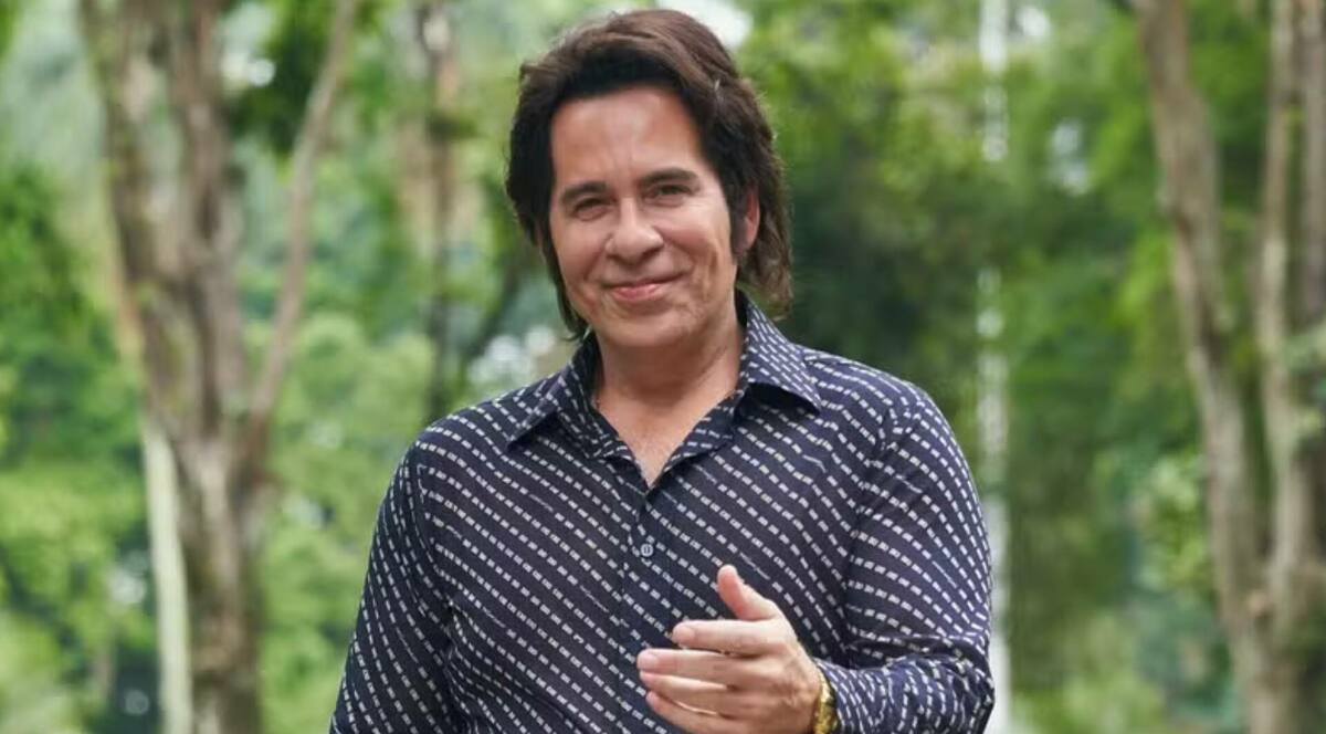 Leandro Hassum caracterizado como Silvio Santos