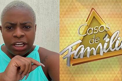 Jojo Todynho e logo do Casos de Família em uma montagem