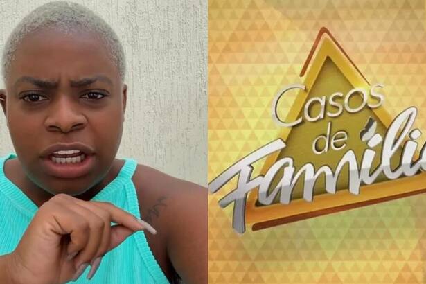 Jojo Todynho e logo do Casos de Família em uma montagem