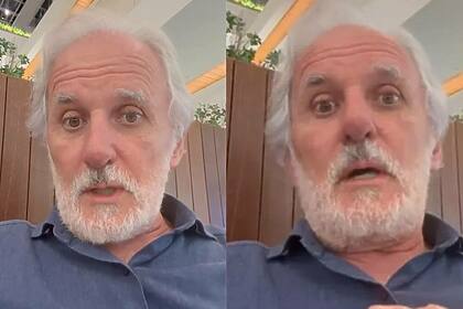 Otávio Mesquita falando sobre o assalto nos stories do Instagram