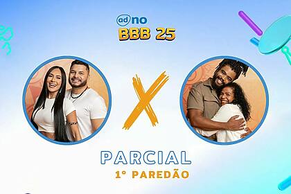 Arleane e Marcelo e Diogo Almeida e Vilma na Arte parcial 1º Paredão